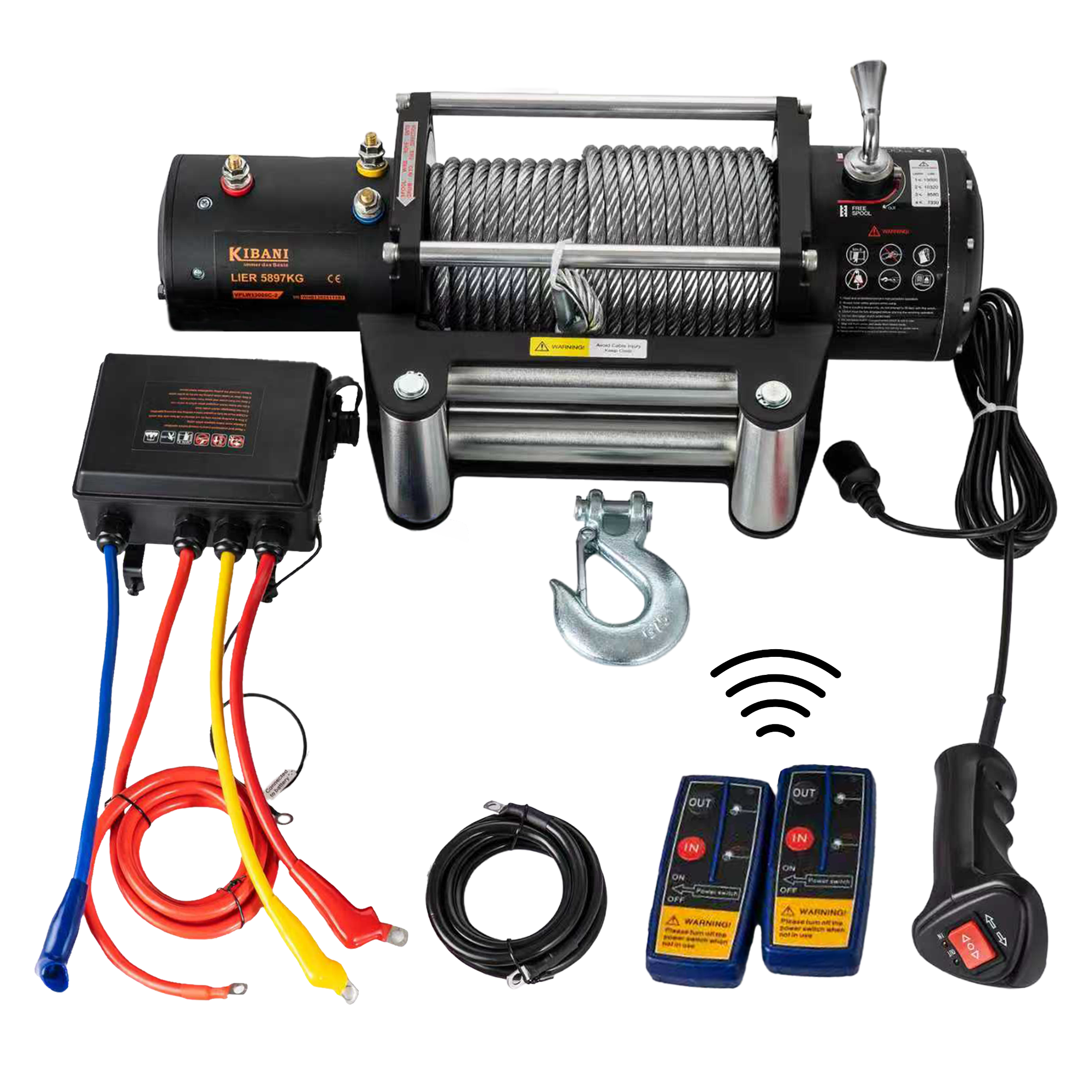 Kibani elektrische lier 12V 5897kg