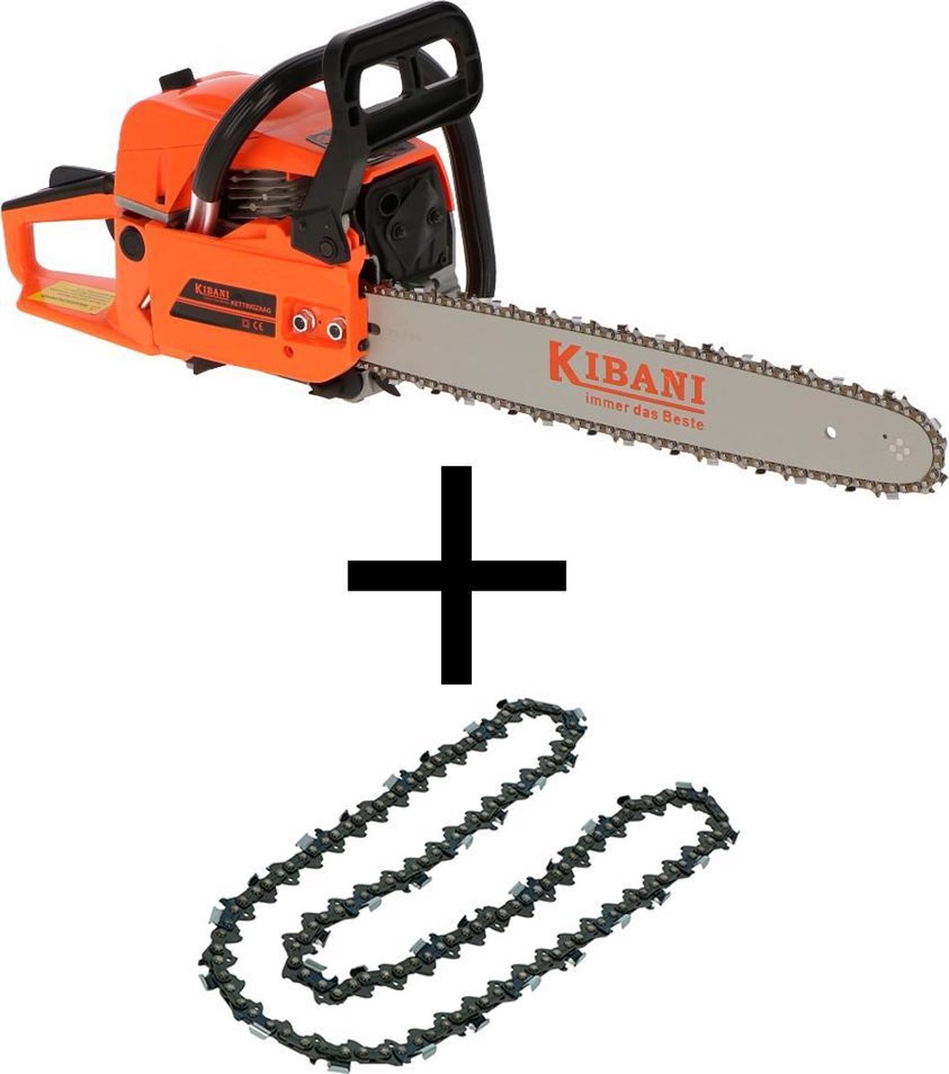Kettingzaag 45cm / 45 cc incl 2 kettingen