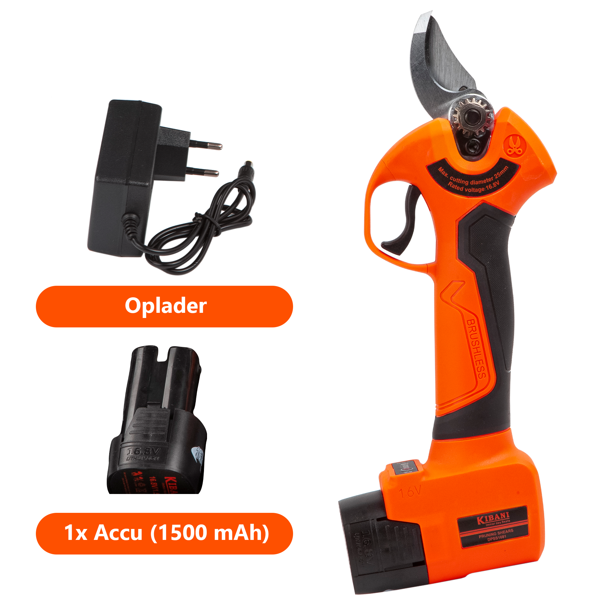 Kibani Accu Takkenschaar 16.8V