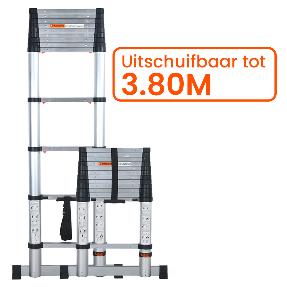 Telescoopladder 3,80 meter